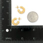 STUDDED HOOP EARRINGS