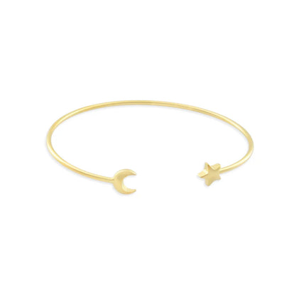 MATTE MOON & STAR BANGLE