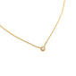 SINGLE CZ BEZEL NECKLACE