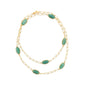 NATURAL STONE STATION NECKLACE