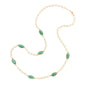 NATURAL STONE STATION NECKLACE