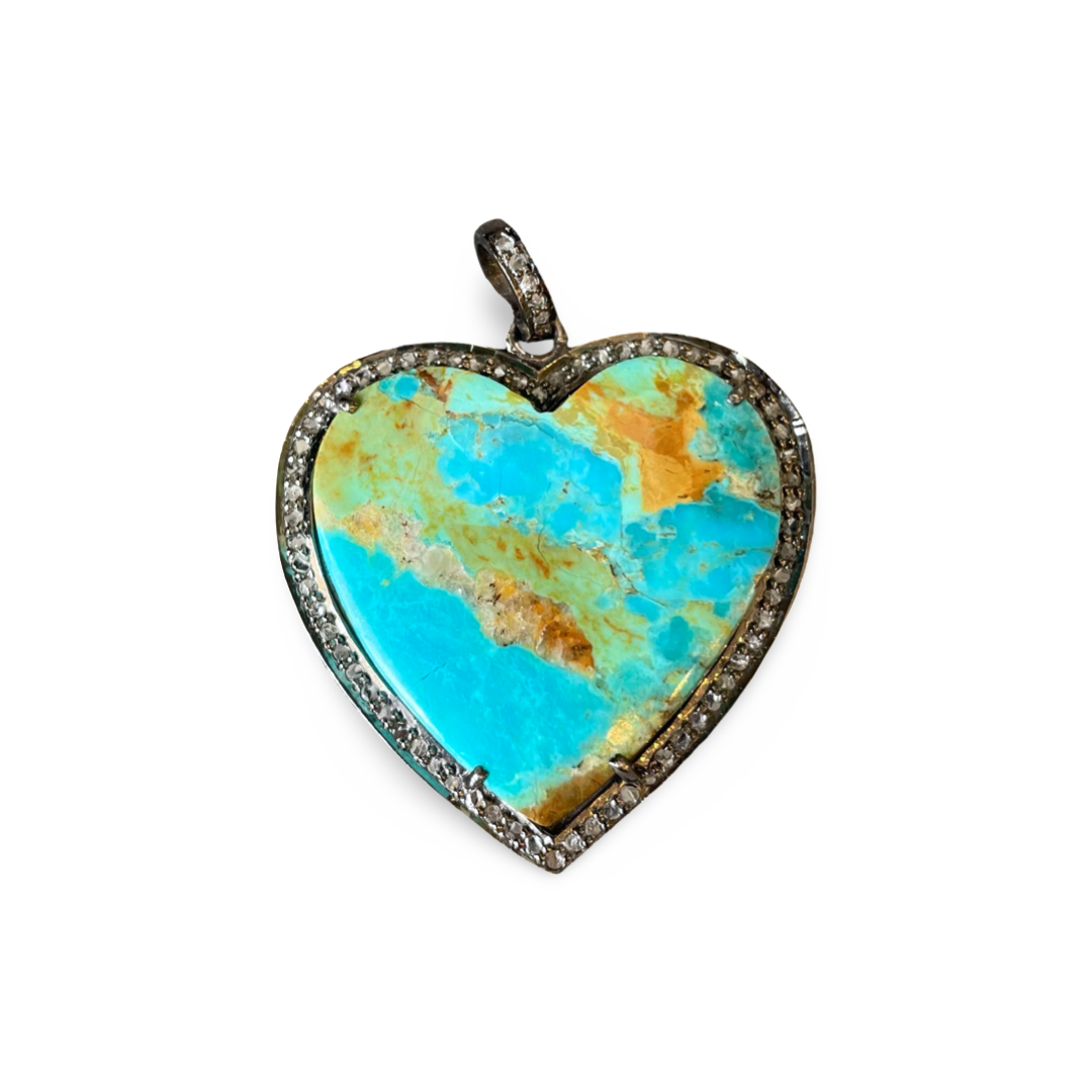 ARIZONA TURQUOISE HEART PENDANT – CHAKARR