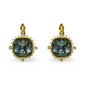 SQUARE BLACK DIAMOND EARRINGS