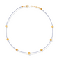 MIYUKI GOLD DISC NECKLACE
