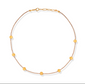 MIYUKI GOLD DISC NECKLACE