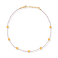 MIYUKI GOLD DISC NECKLACE