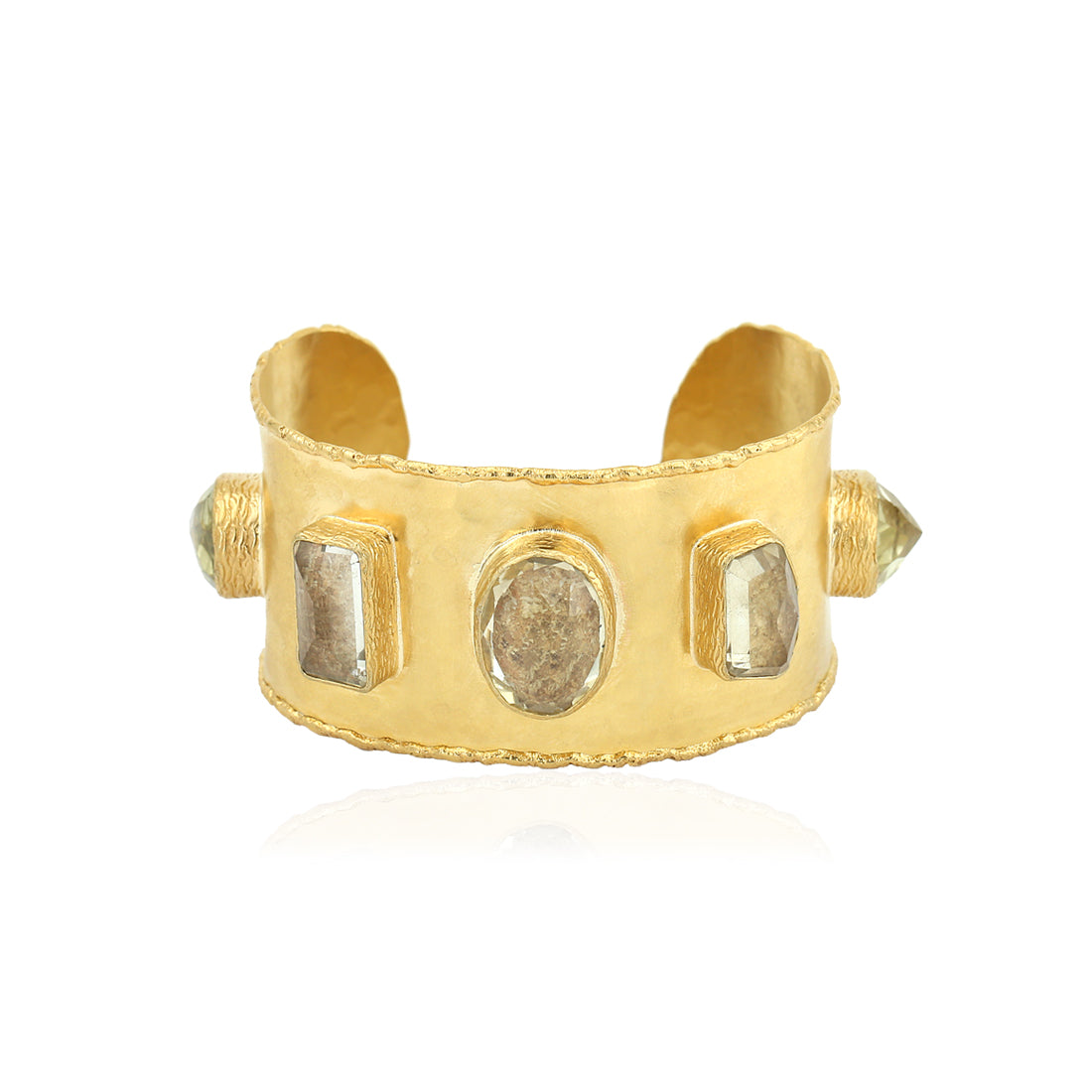 5-STONE WIDE CUFF – CHAKARR display picture 1