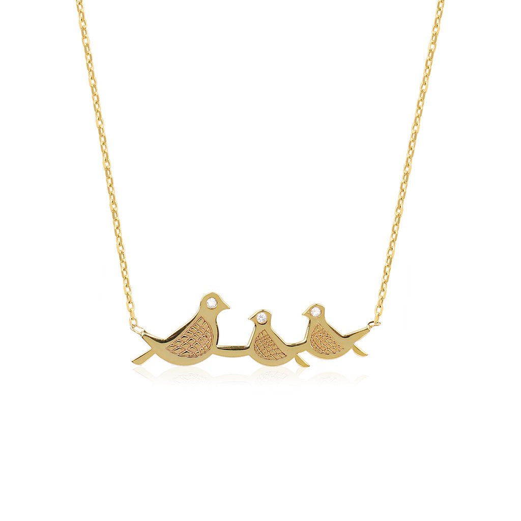 Mama & Baby Bird Necklaces