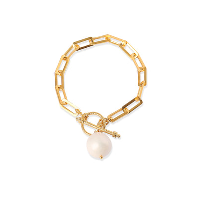 CHAIN BRACELET WITH PEARL