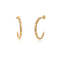GOLD BRAIDED HOOPS