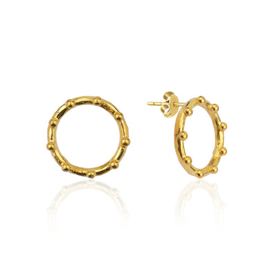 GOLD CIRCLE STUDS