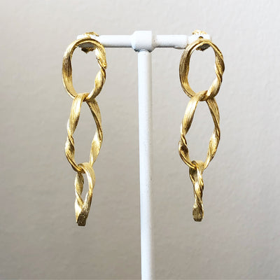 GOLD CHAINLINK EARRINGS