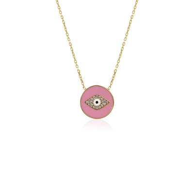 ENAMEL EYE PENDANT