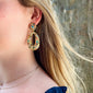 MULTI-GEM STATEMENT EARRINGS