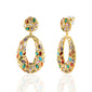 MULTI-GEM STATEMENT EARRINGS