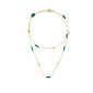 NATURAL STONE STATION NECKLACE