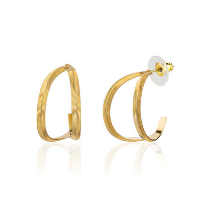 DOUBLE C HOOP EARRINGS