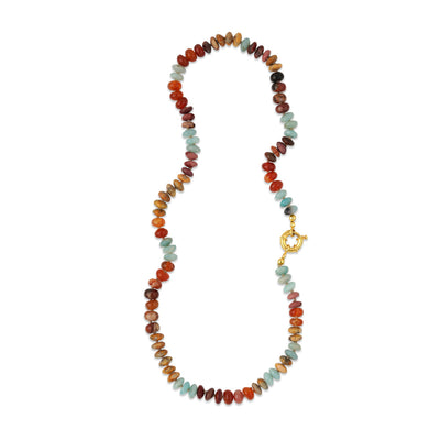 BLUE BROWN OMBRE NECKLACE