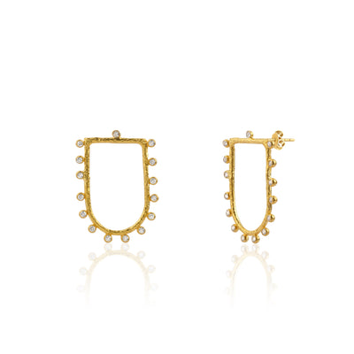 U-SHAPED STUD EARRINGS