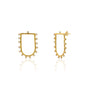 U-SHAPED STUD EARRINGS