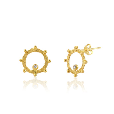 CIRCLE STUD EARRINGS