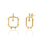 SQUARE TEXTURES STUD EARRINGS