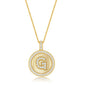 INITIAL COIN PENDANT "G"