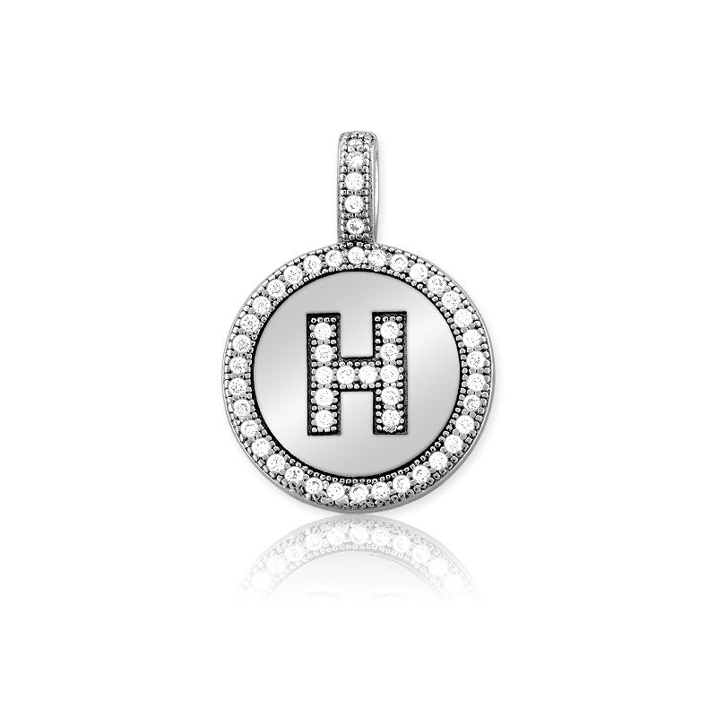 INITIAL COIN PENDANT "H"