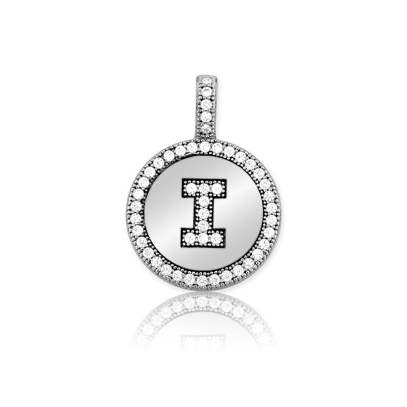 INITIAL COIN PENDANT "I"