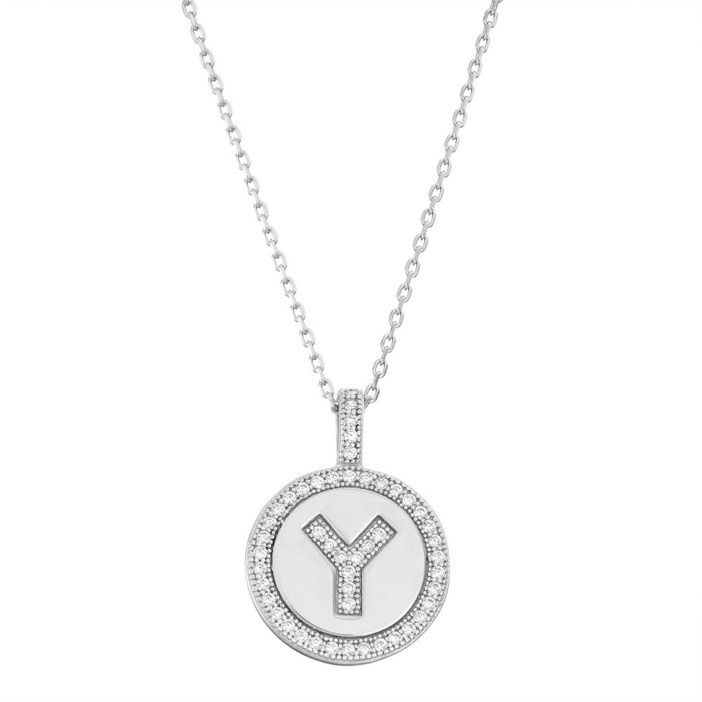 INITIAL COIN PENDANT "Y"