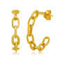 PAPERCLIP HOOP EARRINGS