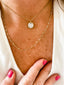SQUARE BEADS 2-TONE CHAIN