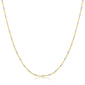 SQUARE BEADS 2-TONE CHAIN