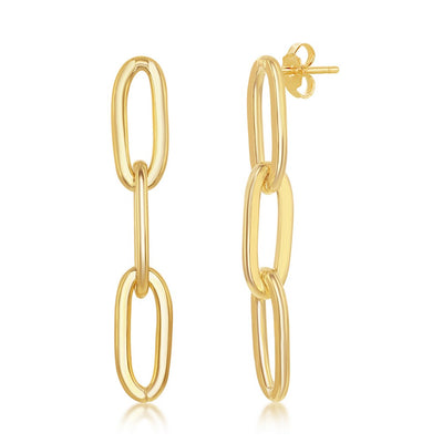PAPERCLIP CHAIN EARRINGS
