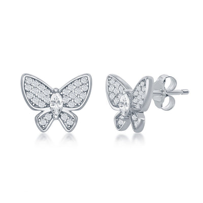 BUTTERFLY STUD EARRINGS