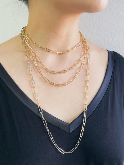18" LARGE PAPERCLIP CHAIN