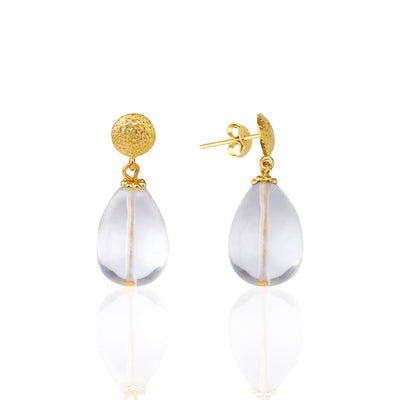 QUARTZ DROP EARRINGS
