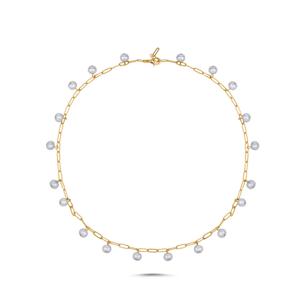 MULTI PEARL DROP NECKLACE – CHAKARR - Main Image