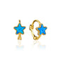OPAL STARS ON MINI HOOPS