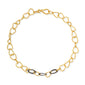 TWO-TONE TEXTURED LINK NECKLACE