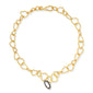 TWO-TONE TEXTURED LINK NECKLACE