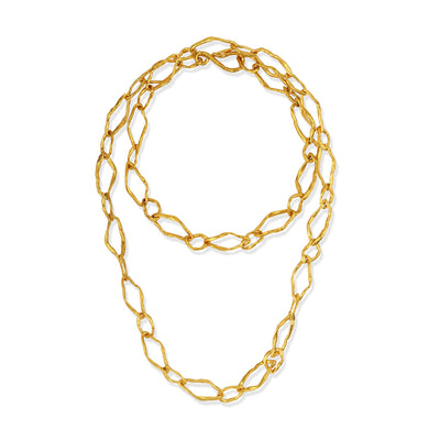 LONG HANDMADE CHAINLINK NECKLACE