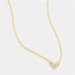 MINI PAVE HEART NECKLACE