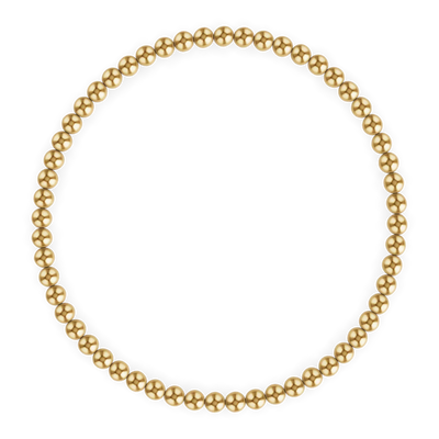 3MM GOLD FILLED BALL BRACELET