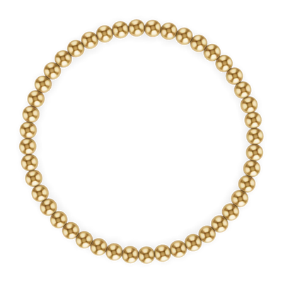 4MM GOLD FILLED BALL BRACELET