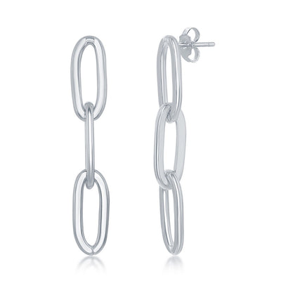 PAPERCLIP CHAIN EARRINGS