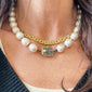 BAROQUE PEARL DIAMOND CLASP